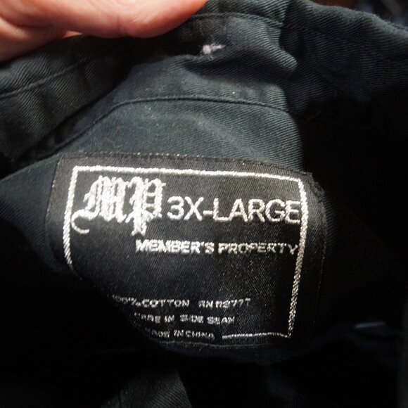 Members Property Shirt Mens 3XL Black Button Up y2k - Picture 5 of 8